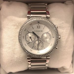 Slightly Used COACH Stainless Steel Chronograph Watch